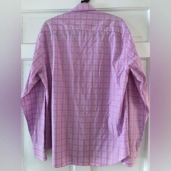 Bugatchi Men’s Pink & White Long Sleeve Button Down Shirt, Shaped Fit - Size L - Picture 11 of 11